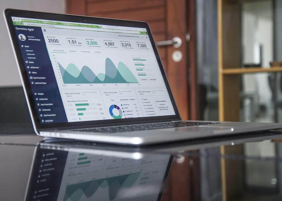 SEO analytics dashboard showing search traffic growth